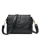 Women Pu Leather Shoulder Messenger Bags High Ladies Handbags Travel Bag Crocodi