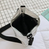 Women Shoulder Bag Handbag Bright Hand Tote Female Clutches Pouch Solid