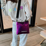 Women Shoulder Bag Handbag Bright Hand Tote Female Clutches Pouch Solid