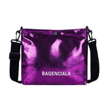 Women Shoulder Bag Handbag Bright Hand Tote Female Clutches Pouch Solid