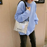 Women Shoulder Bag Handbag Bright Hand Tote Female Clutches Pouch Solid