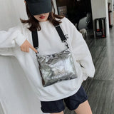 Women Shoulder Bag Handbag Bright Hand Tote Female Clutches Pouch Solid