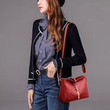 Women Shoulder Bag Messenger Crossbody Bags PU Leather Tassel Handbags