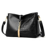 Women Shoulder Bag Messenger Crossbody Bags PU Leather Tassel Handbags