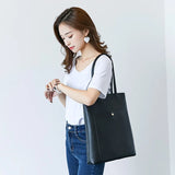 Women Shoulder Bag Soft Leather Handbag High Bucket Female Bag