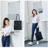 Women Shoulder Bag Soft Leather Handbag High Bucket Female Bag
