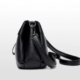 Women Shoulder Bag Soft PU Leather Messenger Bag Crossbody Bag Large Capacity Ha