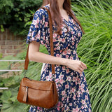 Women Shoulder Bag Soft PU Leather Messenger Bag Crossbody Bag Large Capacity Ha