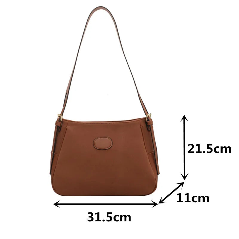 Matte Shoulder Bag Vintage Crossbody Handbag