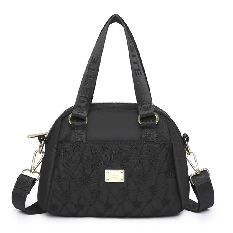 Nylon Shoulder Bag for Women, Crossbody Messenger Handbag