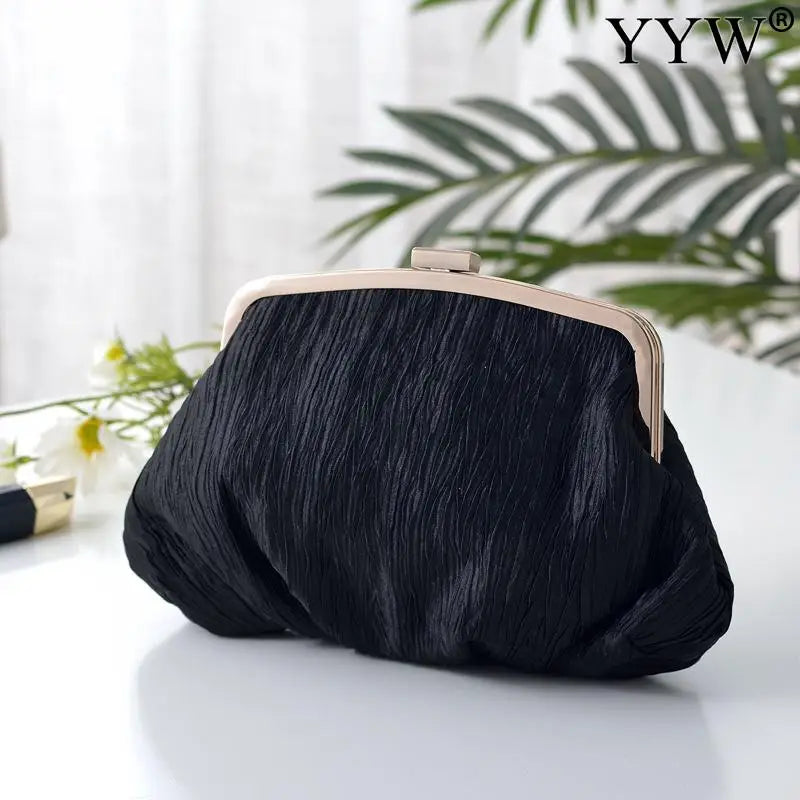 Women Silk Clutch Bag Evening Bag Satin Wedding Party Mini Wallet