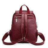 Women Tassel Backpacks Soft Leather Travel Shoulder Bags For Girls KL1155