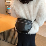 Women Leather Waist Bag Fanny pack And Phone Pack Female Belt Bag