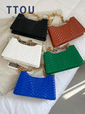 Women's PU Leather Shoulder Bag Rhombus Tote Top handle bags