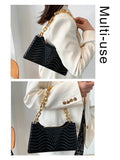 Women's PU Leather Shoulder Bag Rhombus Tote Top handle bags