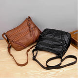 Retro Women's Shoulder Bag Leather Messenger Crossbody Purse