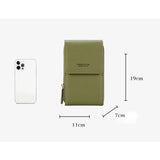 Women's Crossbody Bag Soft Leather Wallet Cell Phone Shoulder Bag
