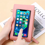 Women's Crossbody Bag Soft Leather Wallet Cell Phone Shoulder Bag