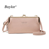 Women's Soft Leather Crossbody Bag Small Cell Phone Wallet Shoulder Messenger