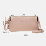 Women's Soft Leather Crossbody Bag Small Cell Phone Wallet Shoulder Messenger