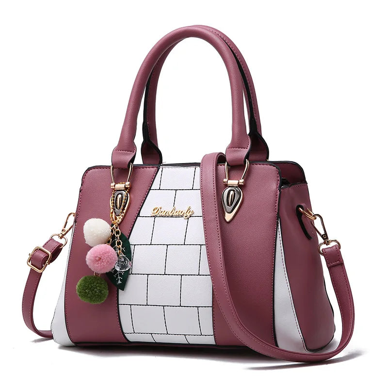 Spring All-match Contrast Shoulder Messenger Bag