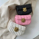 Women's Square Crossbody Bag Chains Strap Metal Small Purse