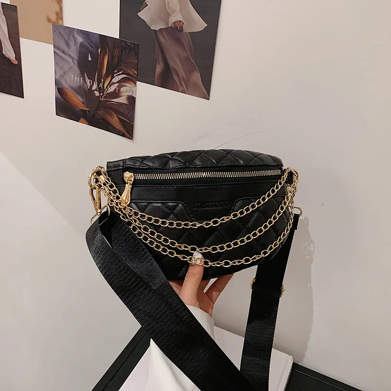 Women's Fanny Pack High Waist Bag Shoulder Crossbody Chest Bag