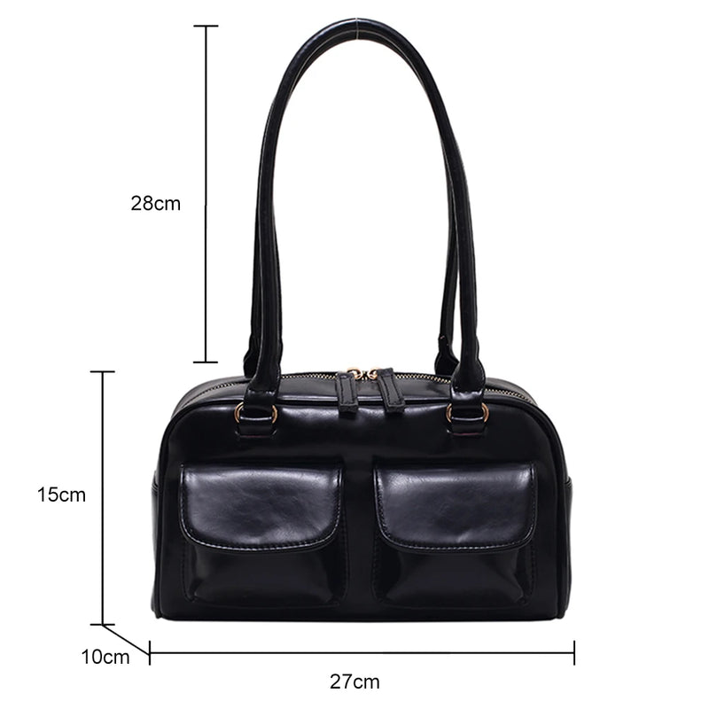Women's Hobo Bag Patent Leather Underarm Tote Bag Purses