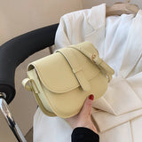 Women's Pu Shoulder Bag Solid All-match Messenger Bags Ladies Handbags