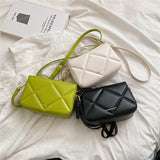 Women's Small Crossbody Bag Purses and Handbags Lingge PU Leather Shoulder Bags