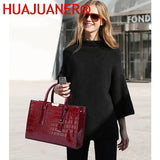 Crocodile Pattern Shoulder Crossbody Bag