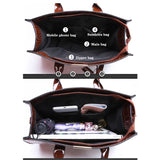 Crocodile Pattern Shoulder Bag PU Leather Women Crossbody Handbag Tote Bags