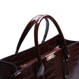 Crocodile Pattern Shoulder Bag PU Leather Crossbody Handbag Tote Bag