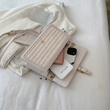Ribbon Tote Bag Spring PU Leather Women's Handbag Shoulder Messenger Bag