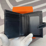 Carbon Fiber Cardholder Wallet Women's Leather Ultra-Thin Purse