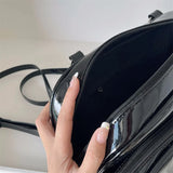 Small Women's Patent Leather Backpack for Girls