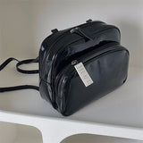 Small Women's Patent Leather Backpack for Girls