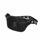 Men's Rock Skull Waist Bag Rivet Belt Fanny Pack