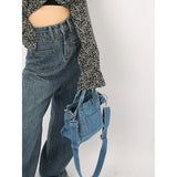 Denim Chain Crossbody Bags for Women