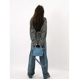 Denim Chain Crossbody Bags for Women