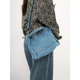 Denim Chain Crossbody Bags for Women