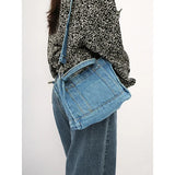 Denim Chain Crossbody Bags for Women