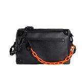 Square Shoulder Bag Mini Soft Travel Luggage Women Unisex Chain Small Handbag