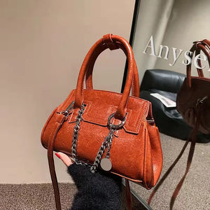 Soft Leather Shoulder Messenger Handbag