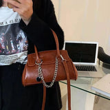 Soft Leather Shoulder Messenger Handbag