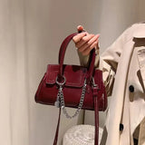 Soft Leather Shoulder Messenger Handbag