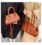Soft Leather Shoulder Messenger Handbag