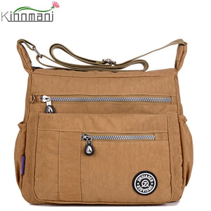 Nylon Crossbody Shoulder Bag for Women Travel Purse