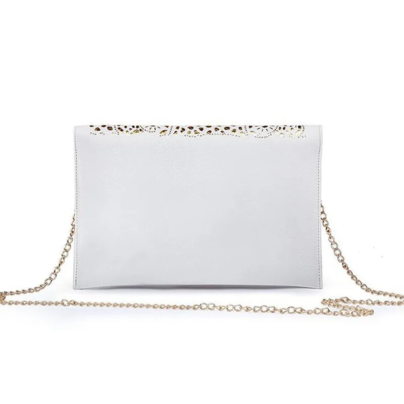 Vintage PU Leather Clutch Bags Women Messenger Bags