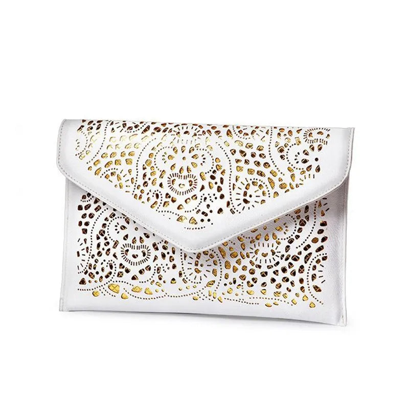 Vintage PU Leather Clutch Bags Women Messenger Bags